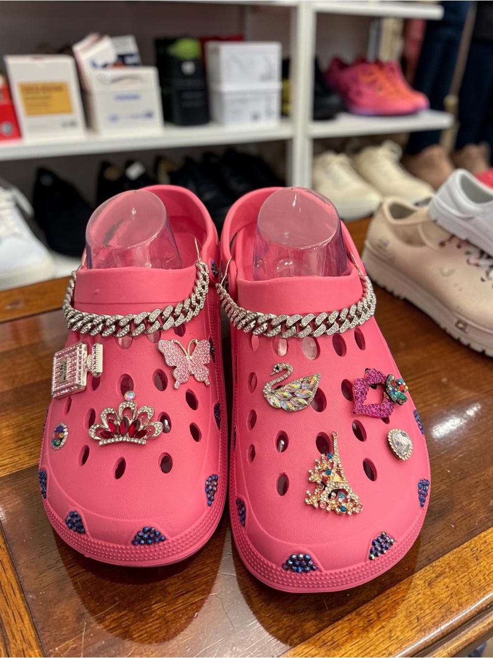 Women Pink Slip-On Clogs